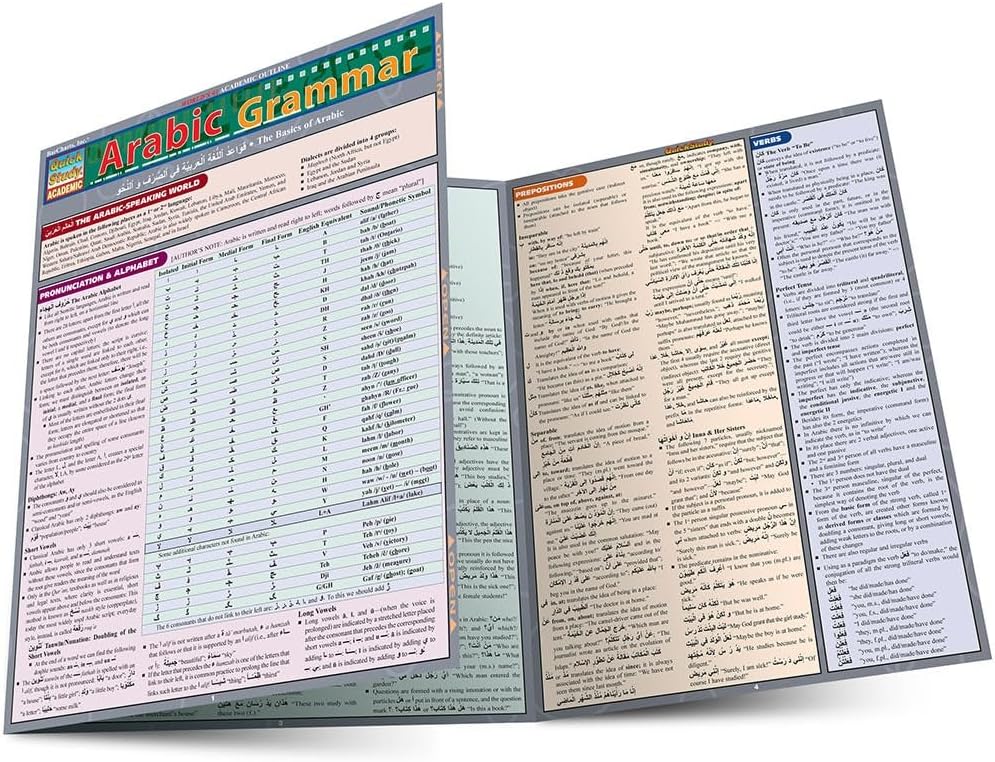 Arabic Grammar: QuickStudy Laminated Reference Guide (Quick Study Academic)