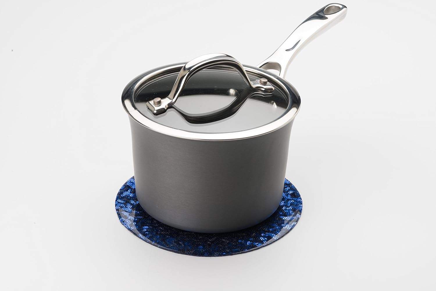 Exclusive Discount 🔥 Aprons by JeM Gold Sequin Silicone Trivet, 8-inch, Made in the USA Review Aprons by JeM Gold Sequin Silicone Trivet, 8-inch, Made in the USA