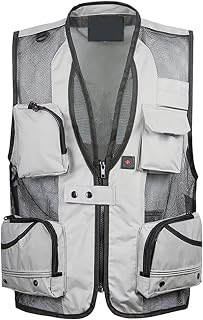 WEBERT Fishing Vest Men's Fishing Vest Men Summer Traveler Sleeveless Jackets Waistcoat Outdoors Casual Vest With Many Pockets Work Vest Photographer