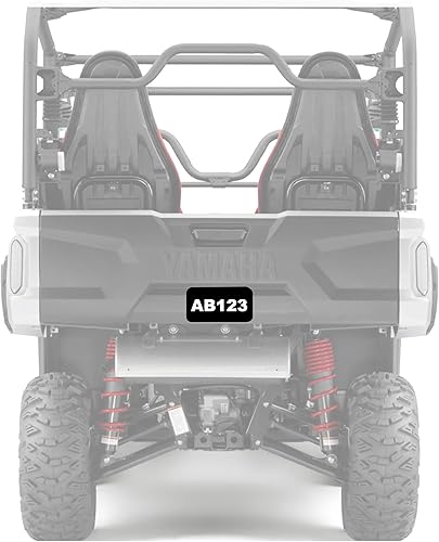 Vista 7 de Hardline Products USA ATV/SXS/UTV Kit de matrícula todoterreno - Blanco