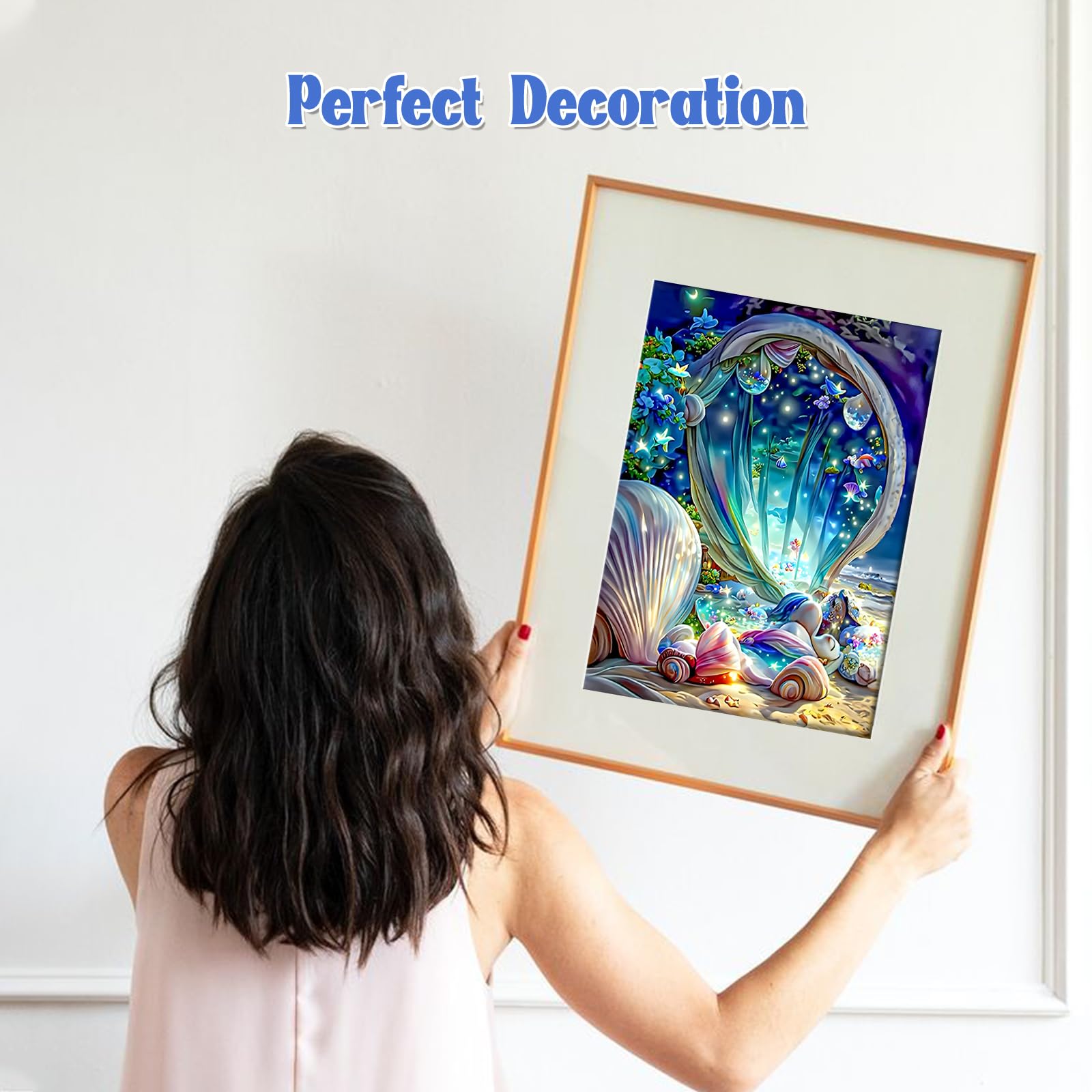 NAIMOER Kit Diamond Painting 5D Per Adulti: Alce, Dimensioni 30x40 Cm, Trapani Rotondi, Tela Impermeabile, Più Diamanti Inclusi