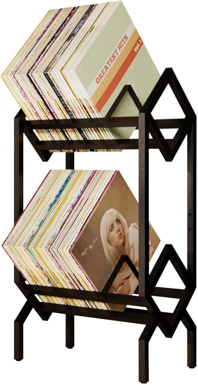Amazon.com: GRAND ETOPIA Double layer Vinyl Record Storage Shelf - LP ...