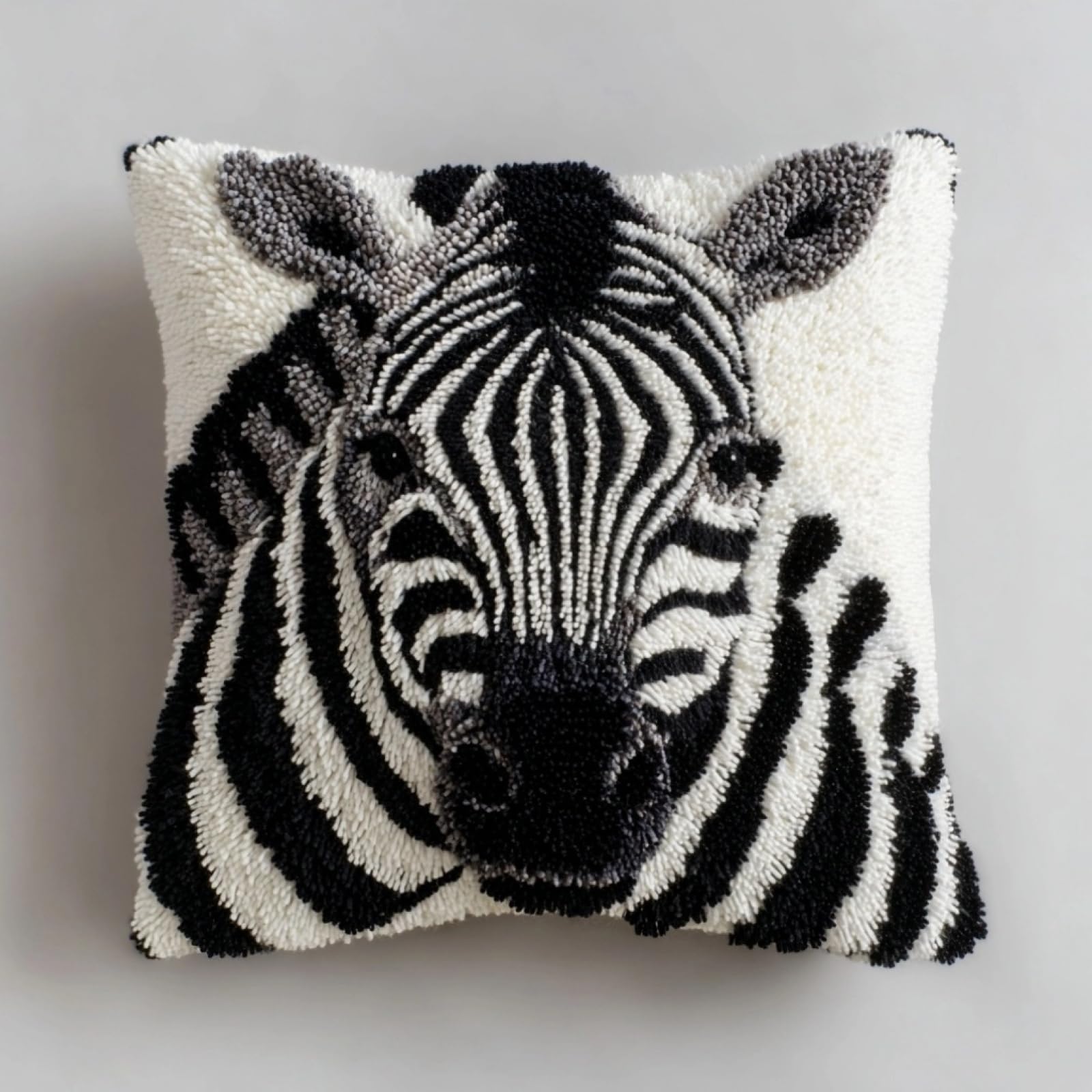 AxiangziK Latch Hook Cushion Kits for Adults,Zebra