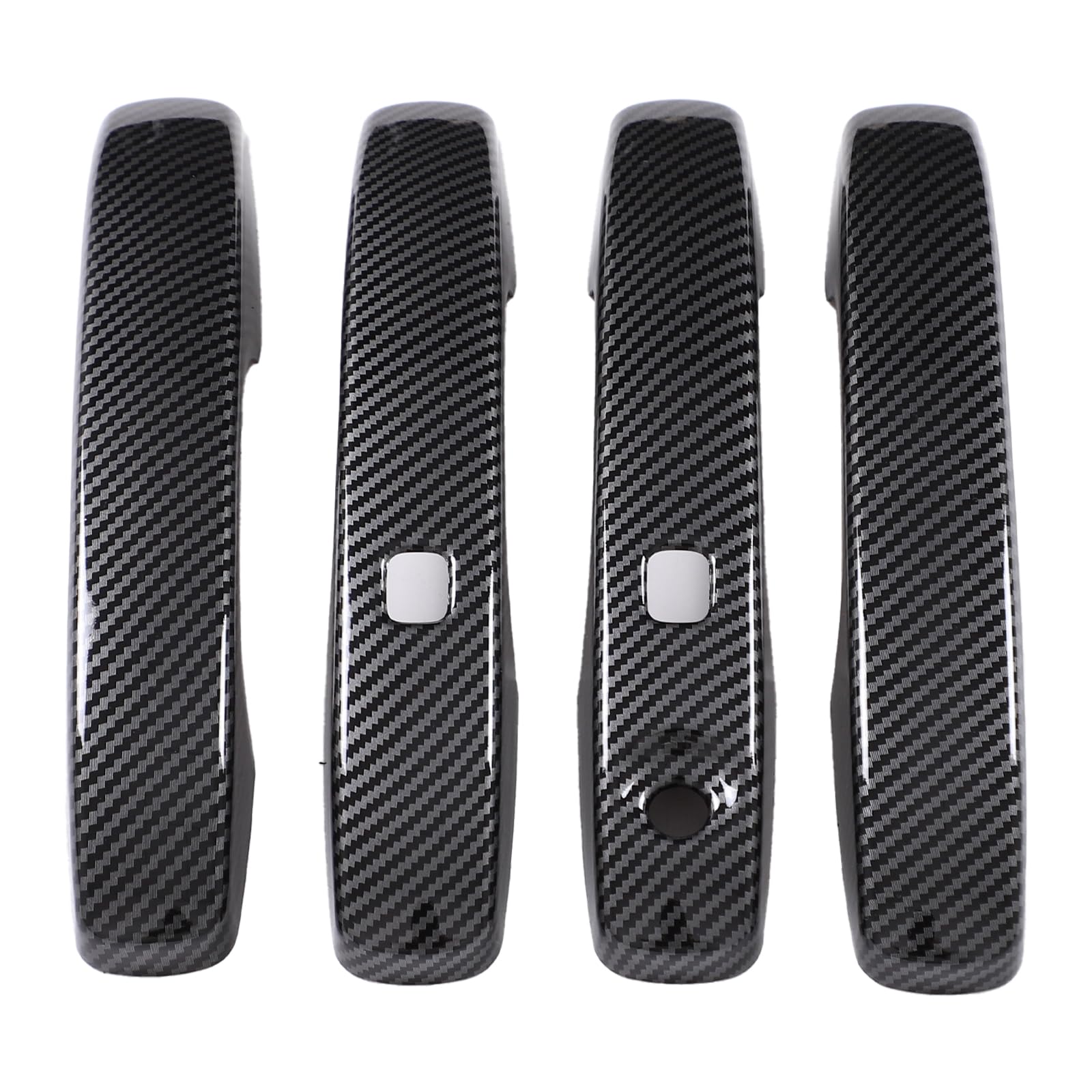 Couvercle en fibre de carbone pour Ford Ranger 2023-2026 : lot de 4 inserts de poignée de porte