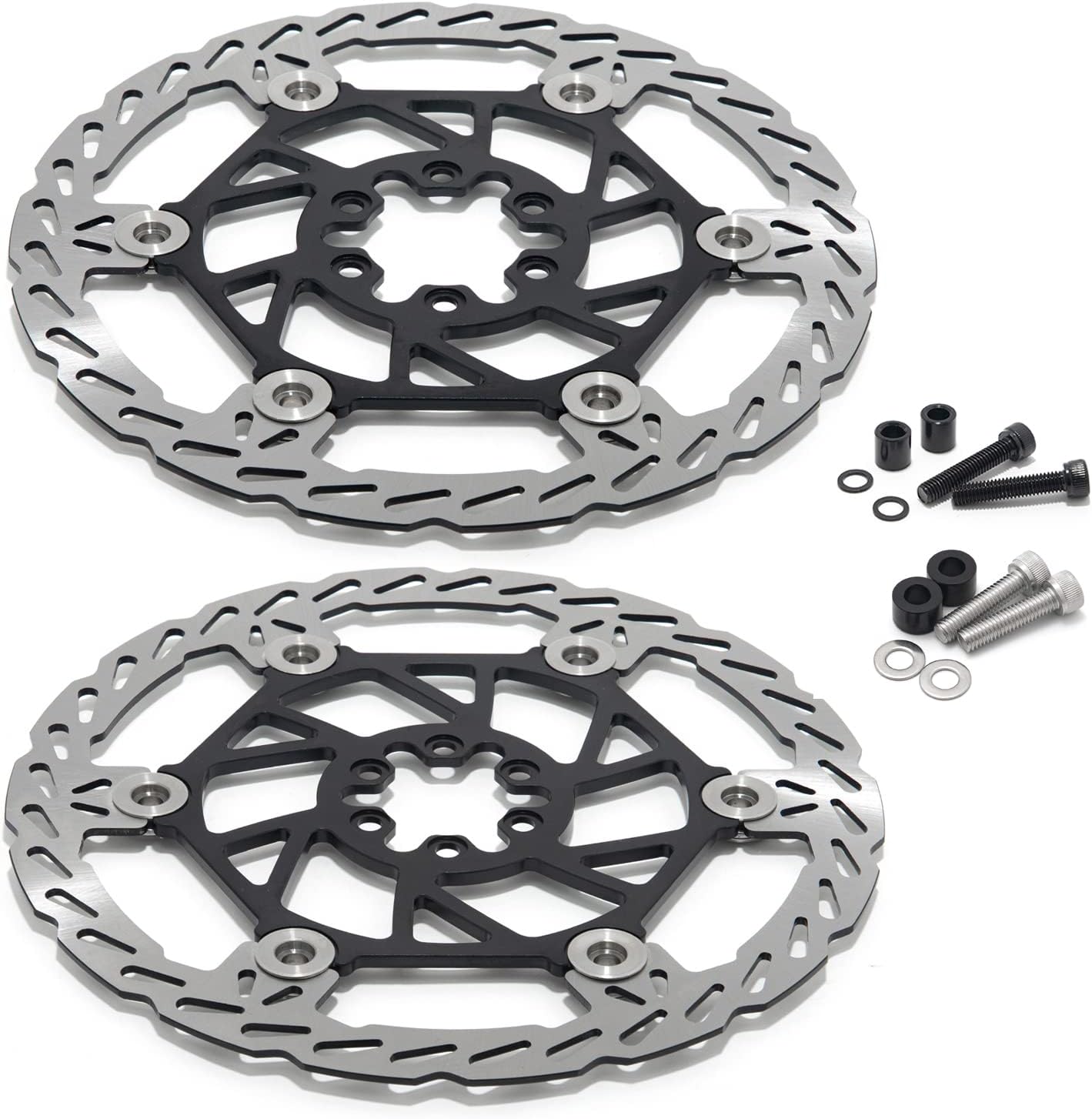 TOFR 220mm Brake Disc Front+Caliper Adapter Mount for SUR-RON Light Bee X LBX for Segway X160 X260 for Talaria Sting with KKE Damping