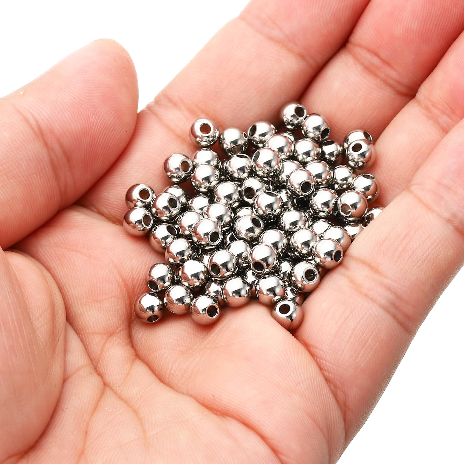 PATIKIL Smooth Round Spacer Beads - Image 3