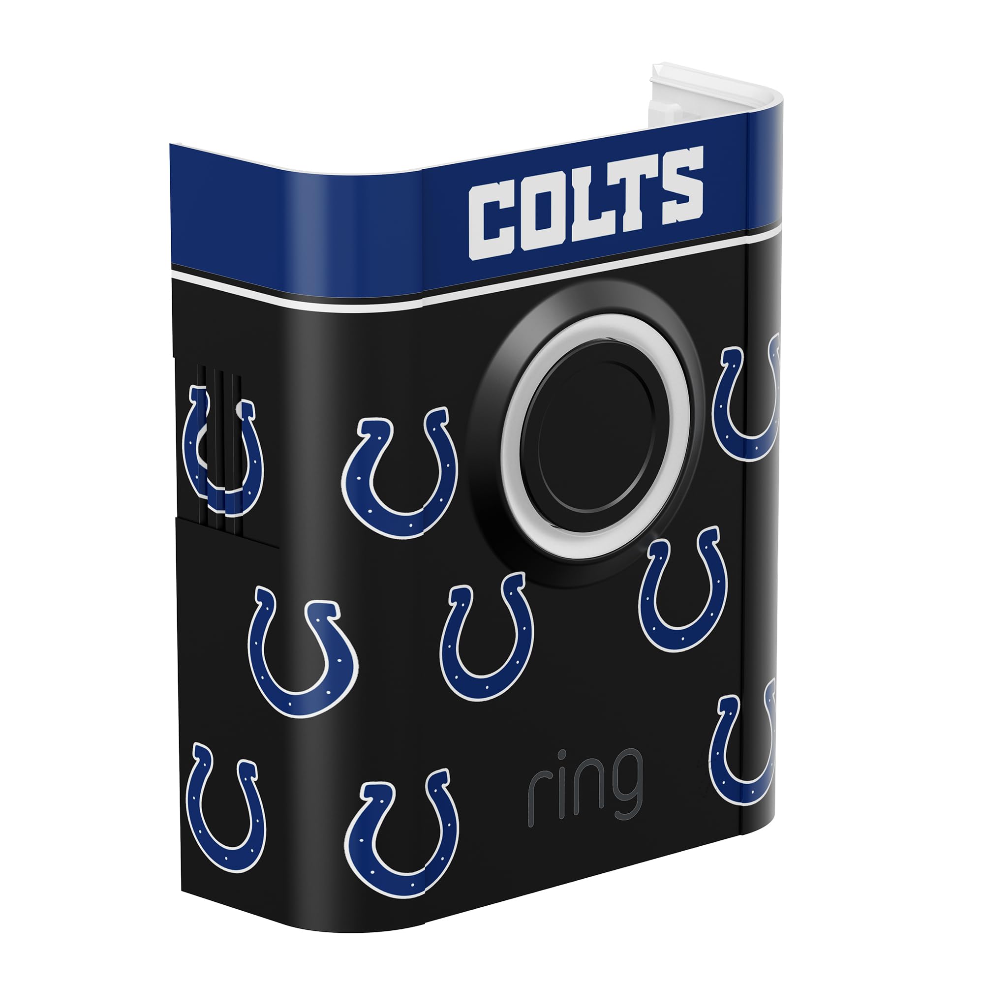 All-New Limited Edition, Official NFL Faceplate for Ring Doorbells - Video Doorbell 3, Video Doorbell 3 Plus, Video Doorbell 4, Battery Doorbell Plus, and Battery Doorbell Pro | Indianapolis Colts