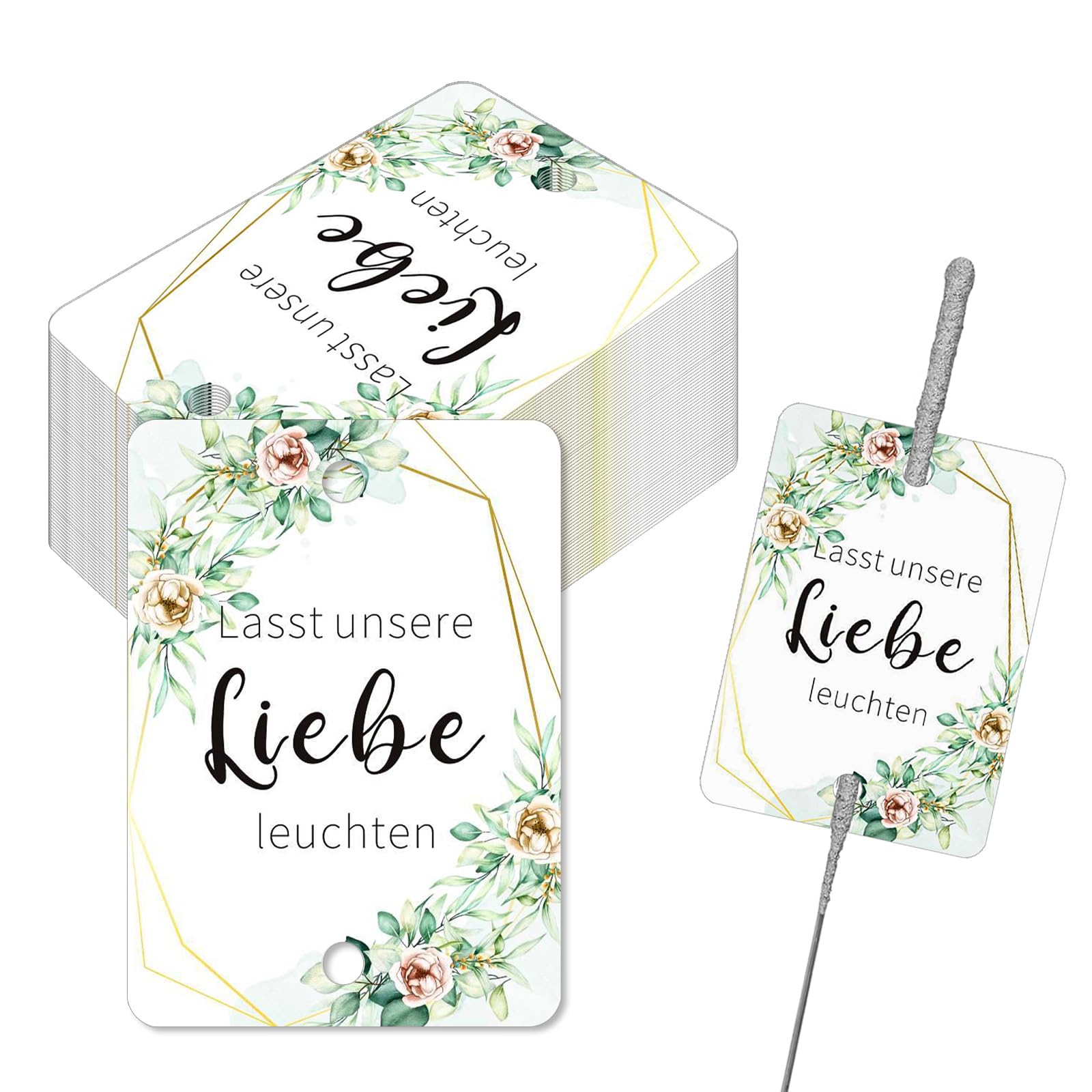 100 carteles para bengalas, soporte para bengalas, decoración de boda, regalos para invitados, bodas, amor, bombillas, regalos de boda, para bengalas y luces