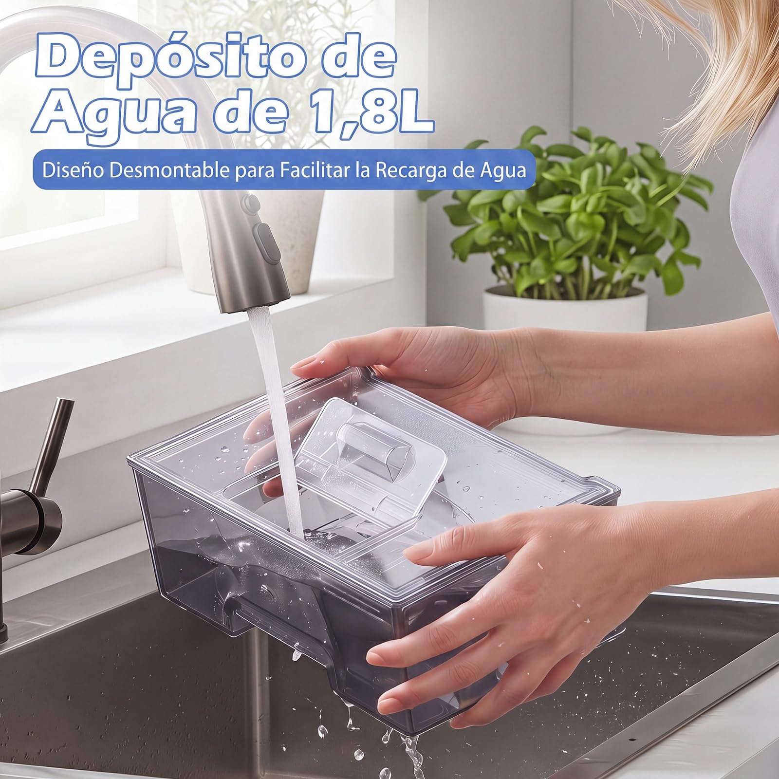 COSTWAY Máquina de Hielo de Sobremesa, 12 kg/Día, 16 Cubitos en 15 Minutos | Maquina de Hacer Hielo con Grosor Ajustable,Autolimpieza,Panel de Control, Pala y Cesta, Casa/Cocina/Oficina/Bar