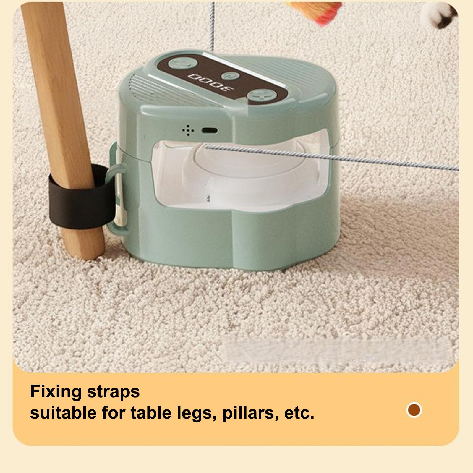 Juguete Interactivo de persecución para Gatos, Juguete eléctrico Interactivo para Gatos con Control Remoto, 2 Modos de fijación y 4 velocidades, para Que Gatitos y Cachorros aburridos jueguen