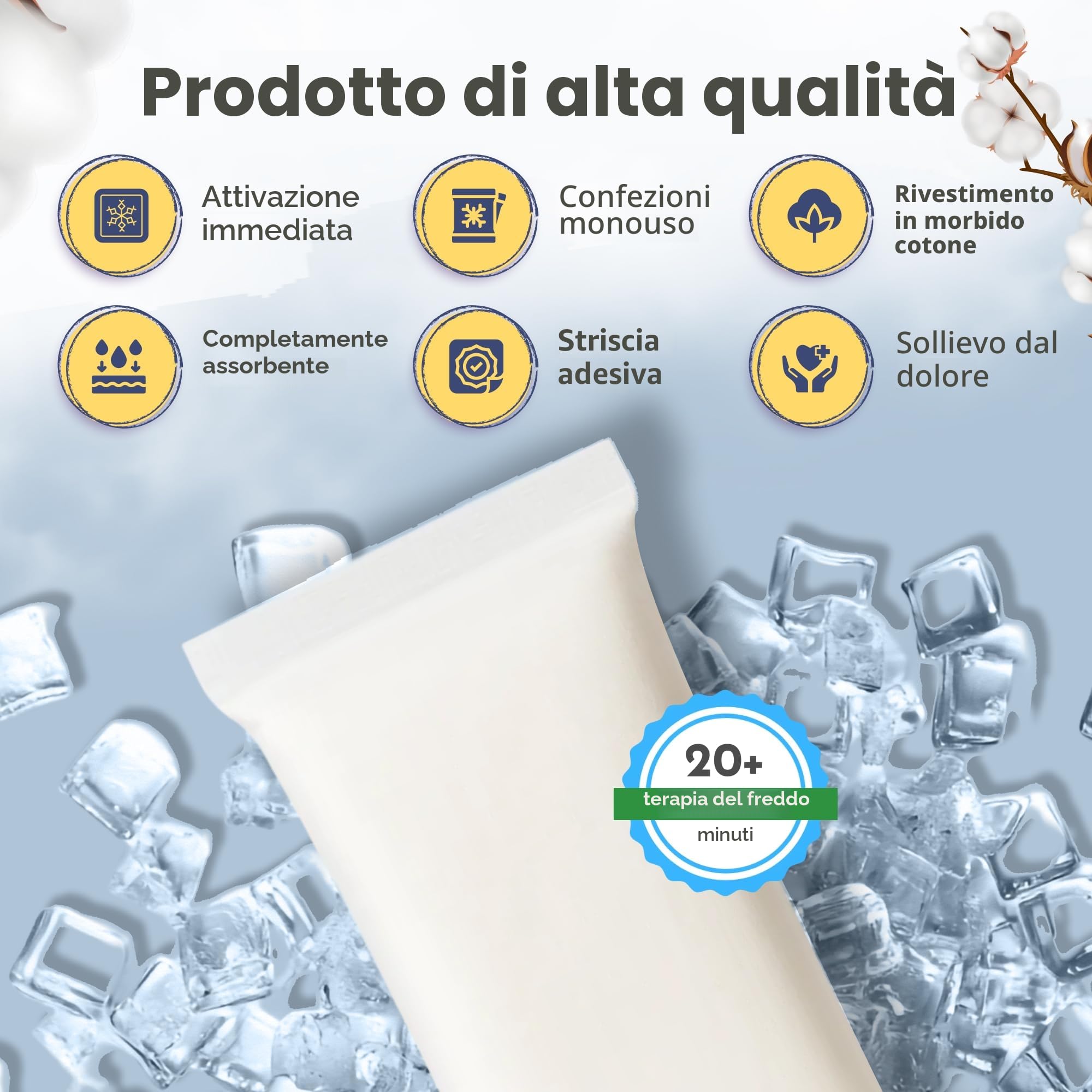 First Days Maternity - impacchi freddi perineali (8), attivazione istantanea, completamente assorbente, perfetto per ospedale o borsa del lavoro, sollievo dal dolore senza droghe dopo la nascita