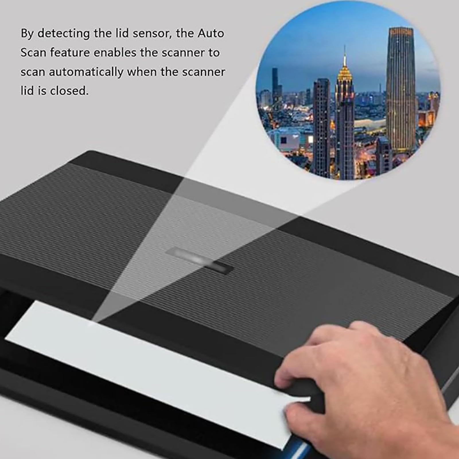Scanner Piano A3 Professionale, Risoluzione 2400x2400 Dpi, Velocità 4 Sec/pagina - Con OCR, LED, Per Windows/Mac