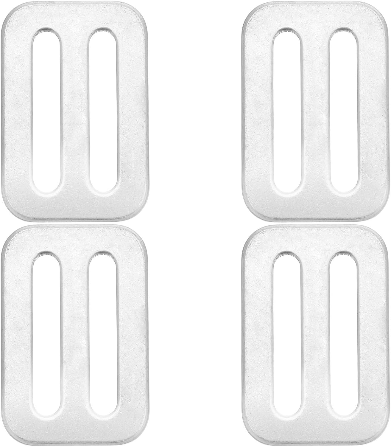 Diving Weight Belt Keeper for Secure Positioning 4pcs Stainless Steel with Rectangular D-Ring and Versatile Application in Snorkeling and Deep Sea Exploration