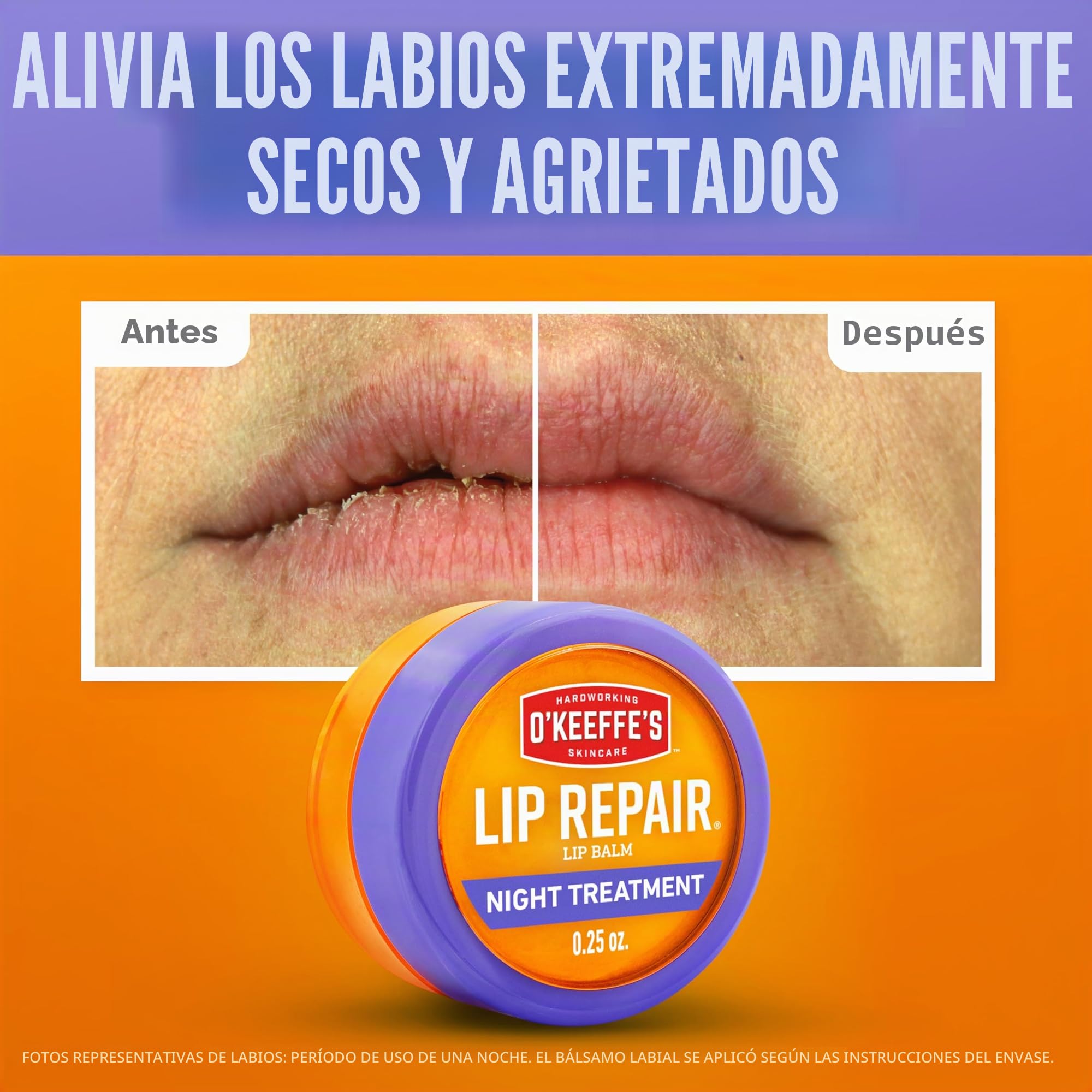 O'Keeffe's Lip Repair Bálsamo labial: night treatment jar (Claro)