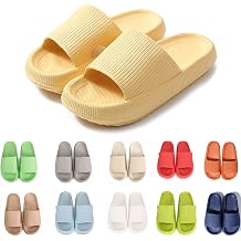 rosyclo Cloud Slippers for Women and Men Massage Thick Sole Non-Slip Shower Slippers Bathroom Super Soft Comfy House Cloud Slide Slippers for Indoor and Outdoor