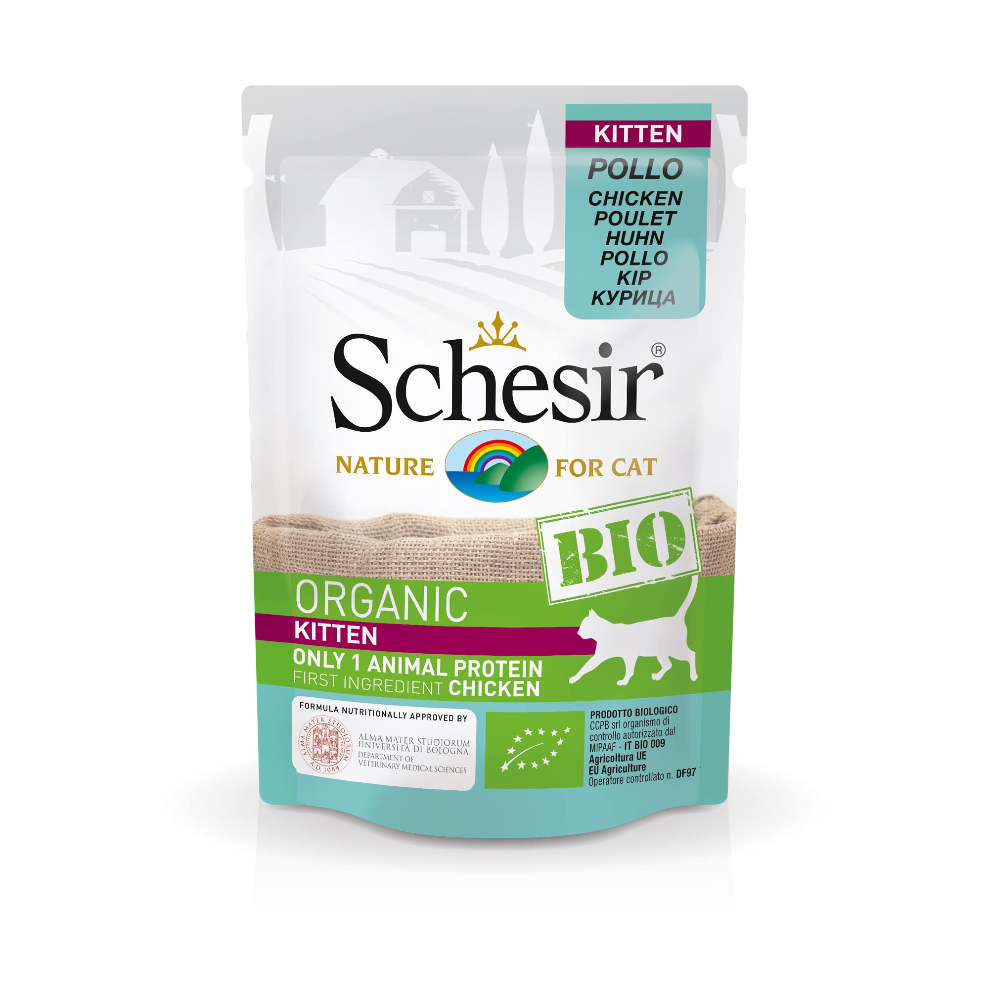 Schesir Kitten Pollo Bio 85g