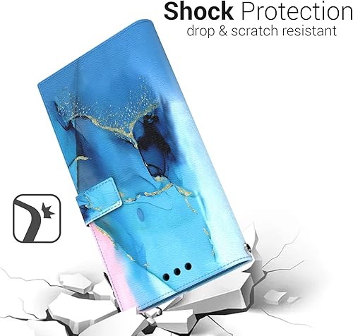 Miniatura 7 de Funda para teléfono Galaxy A13 5G, funda para Samsung Galaxy A13 5G para billetera de cuero con bolsillo abatible con soporte y ranuras para