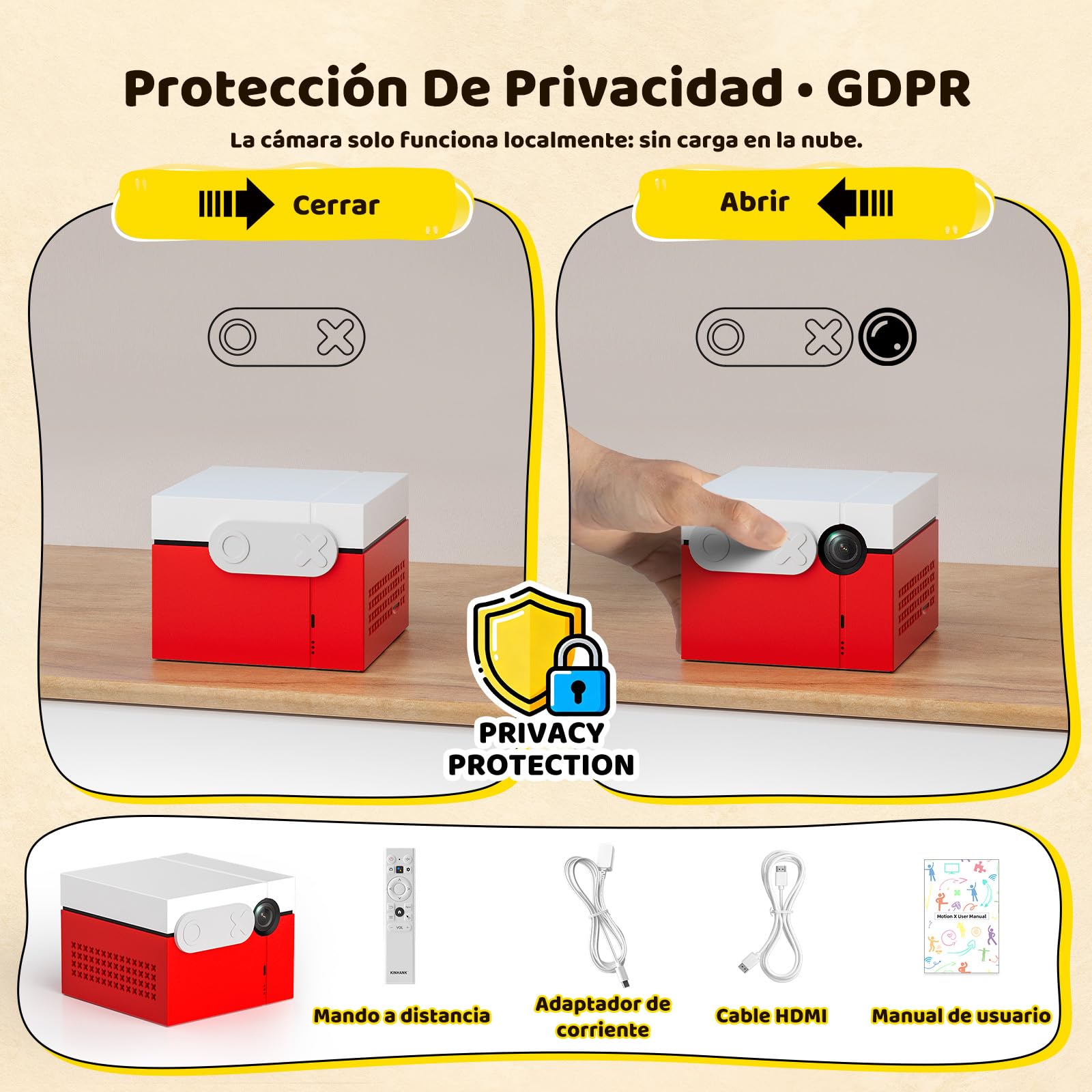 KINHANK MotionX Consola de Juegos con Sensor de Movimiento - Consola Interactiva para Padres e Hijos, Actualizaciones Continuas/Sin Controlador/Sin Suscripción, Regalo de Juguete para Niños, 41 Juegos — view 6