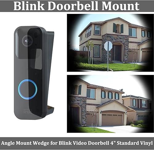 Vista 4 de TEYOUYI Soporte lateral de vinilo para timbre Blink, cuña de montaje en ángulo para timbre de video Blink