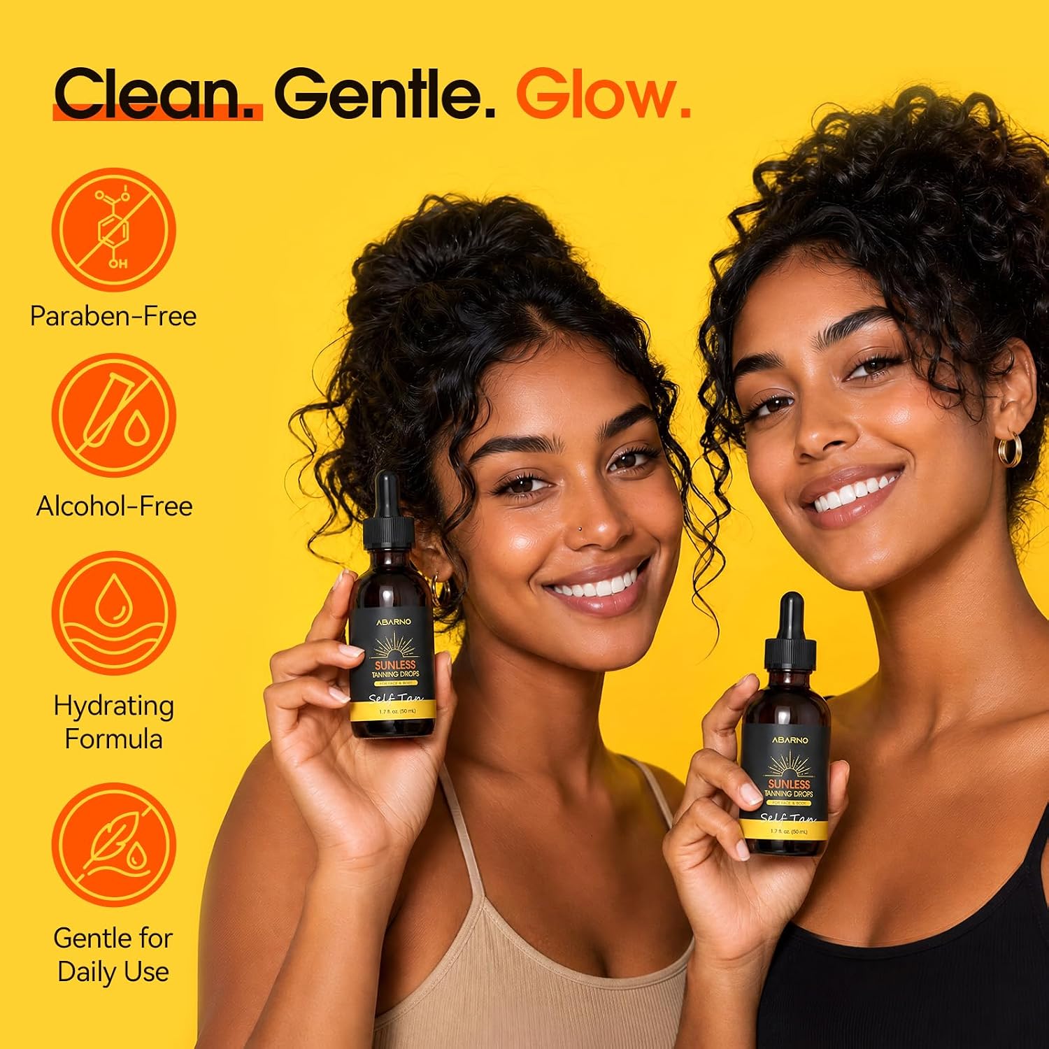DHA Sunless Tanning Drops for Face & Body, 1.7 fl. oz. | DHA sunless tanning drops, add to moisturizer, no UV tanning, buildable glow, aloe & sodium hyaluronate