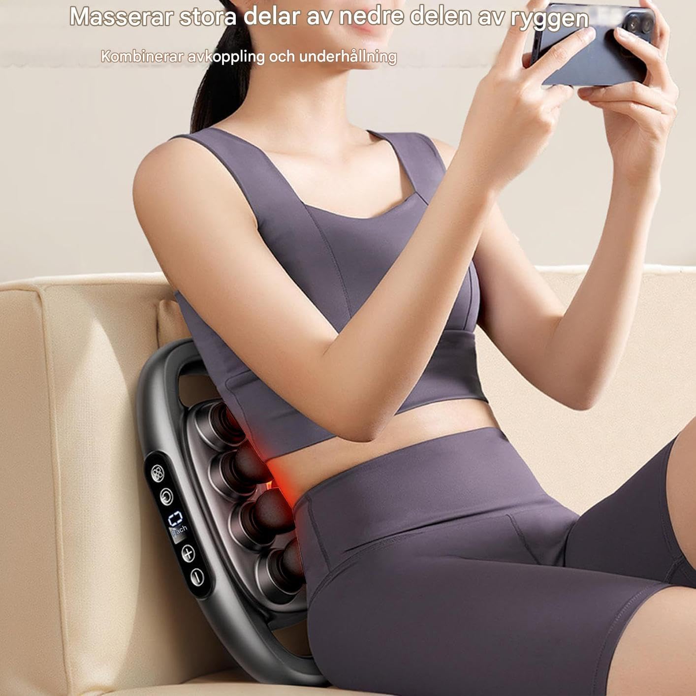 Masajeador Eléctrico Corporal 20 Cabezales 30 Modos Silencioso | Masajeador Eléctrico para Glúteos Para Adultos Hombres y Mujeres Tras el Trabajo Ejercicio en Casa Viajes Dormitorio y