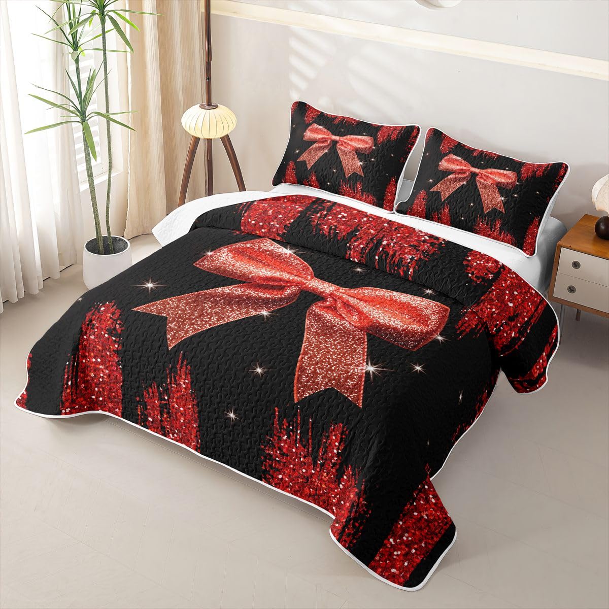 Homewish Band Schleife Tagesdecke 220x240cm