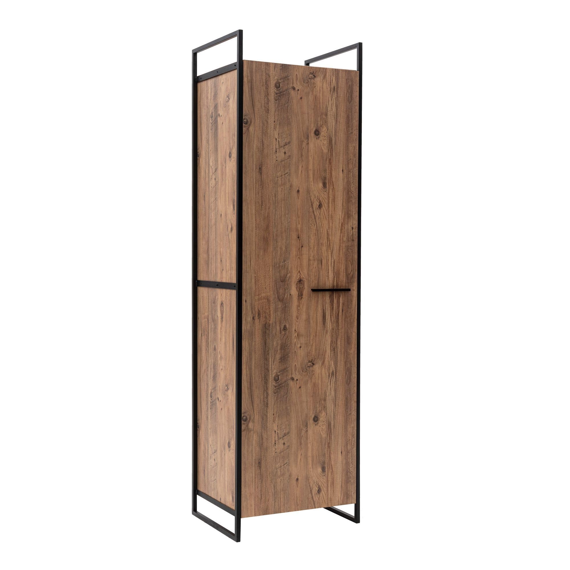 Armario de madera Emob ropero alto de pasillo con fondo de 52 cm