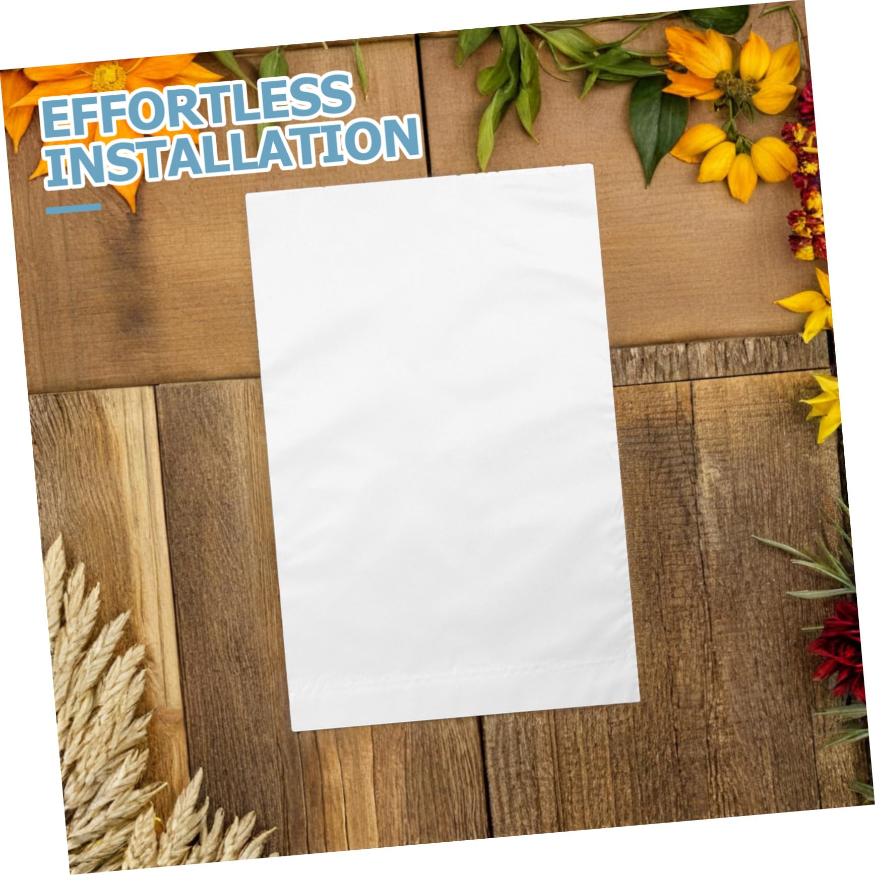 SUPVOX 8 Stück Teiliges Weiße Sublimations-gartenflaggen Einseitig Polyester Wetterfest Verstärkt DIY Blanko Banner für Außenrasen Individuelle Gartendekoration