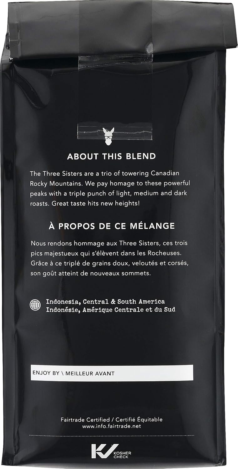 Three Sisters, Kicking Horse Coffee, Medium Roast, Ground, 10 oz - Certified Organic, Fairtrade, Kosher Coffee : Grocery & Gourmet Food