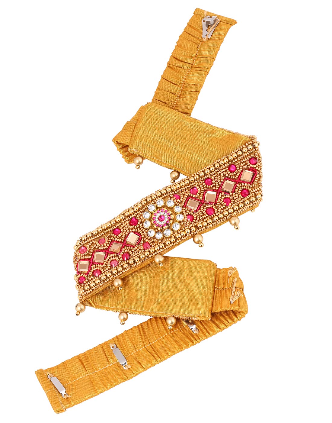 Kamarbandh Indian Indian Traditional Fancy Embroidery Cloth Saree