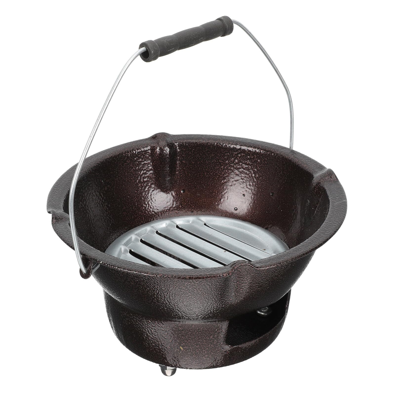 Poêle à charbon de fer multifonctionnel pour barbecue et cuisson