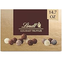 Lindt Gourmet Truffles Chocolate Candy Truffles, Assorted Chocolate Truffles, Christmas Candy, 14.7 oz. Gift Box