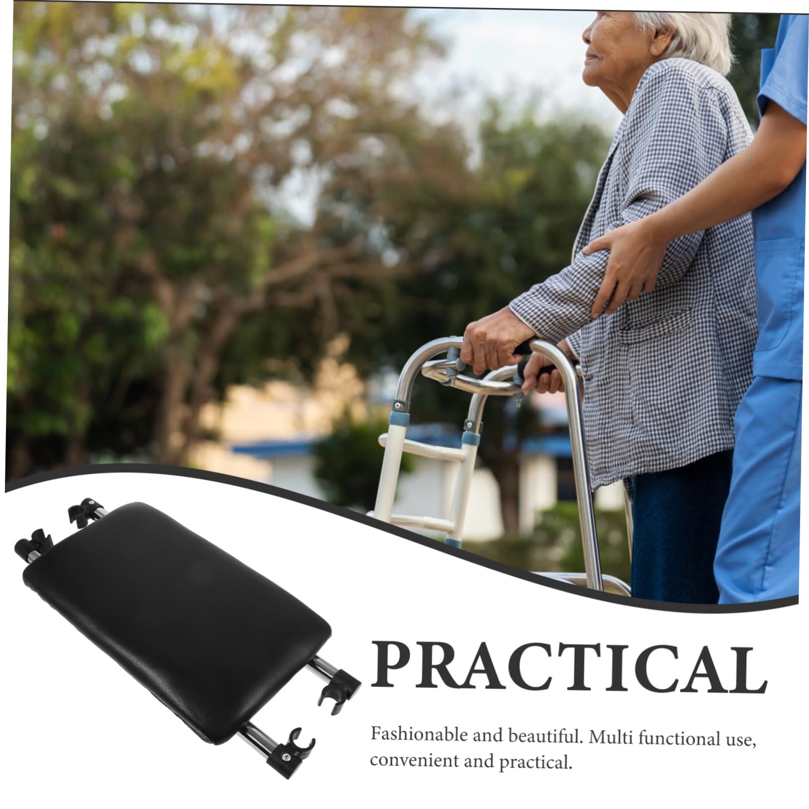 Healvian Sedile di Ricambio in Lega di Alluminio Leggero e Sicuro per Deambulatore, Superficie Antiscivolo per Assistenza Bagno e Doccia