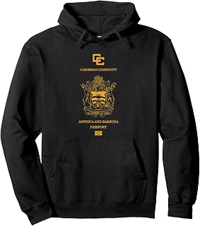 Antigua and Barbuda,Antigua and Barbuda passport. Pullover Hoodie