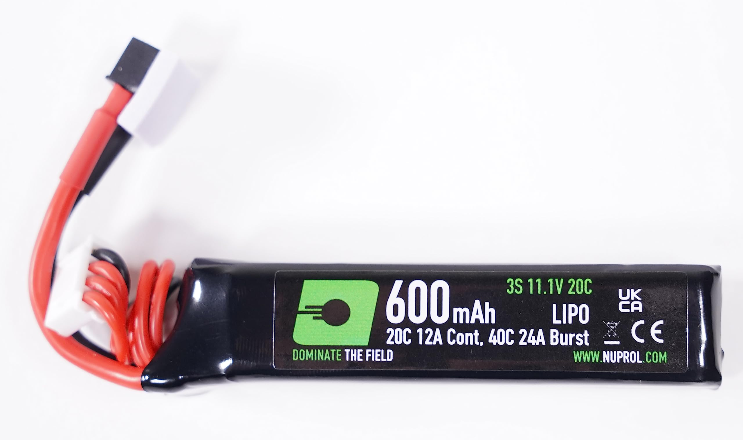 NUPROL Power - 11.1v LiPo 600mAh 3S Mini-Deans [Rate 20C @ 12A] [Burst 40C @ 24A] - PDW
