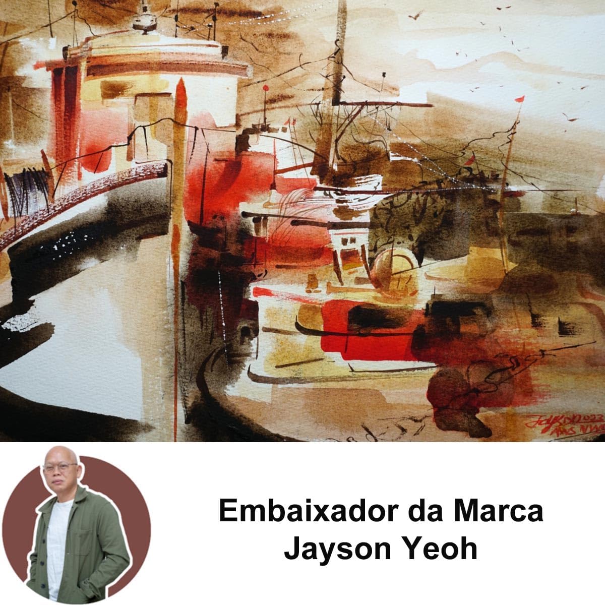 DANIEL SMITH Extra Fine Watercolor - Set of 6, Jayson Yeoh Master Artist Warm It Up, 5 ml Tubes