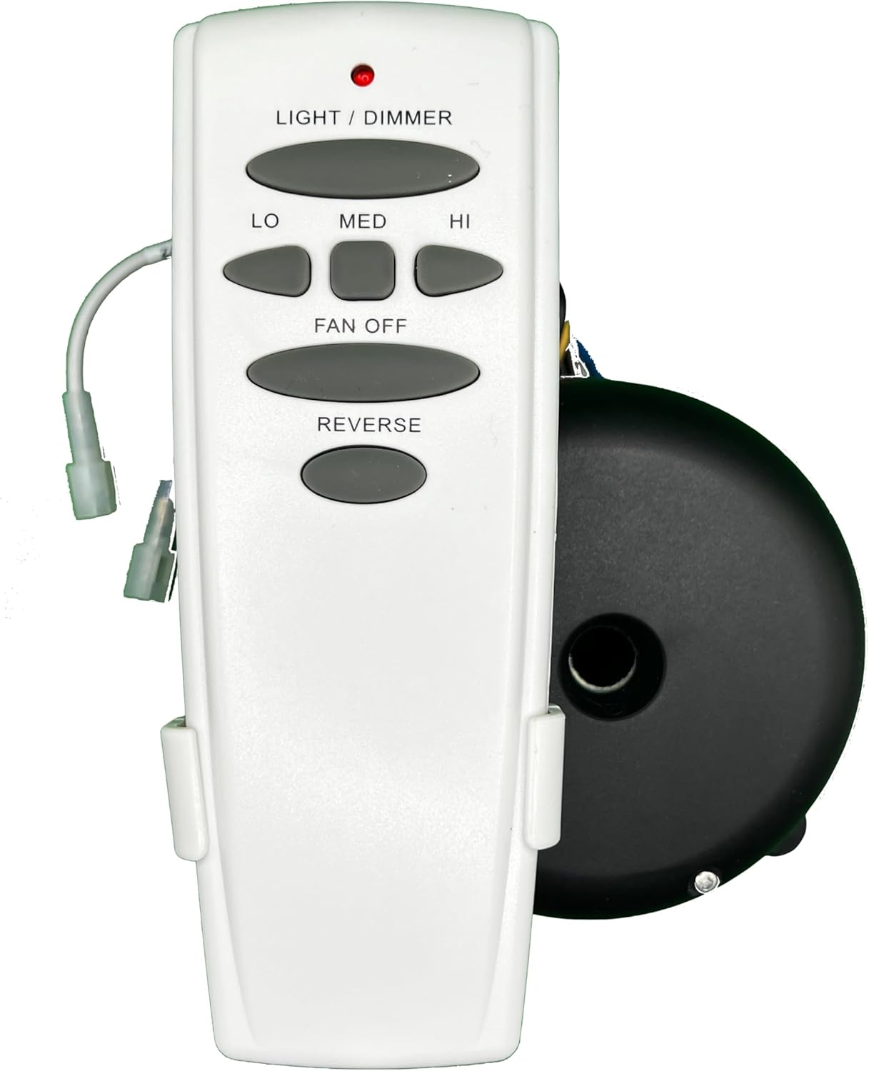 MR77A Receiver Replacement set for Hampton Bay Altura ceiling fan. MR77A receiver is discontinued.. Plug & Play. The set includes the RHINE UC7301R-03 receiver and the RHINE UC7078T remote control.