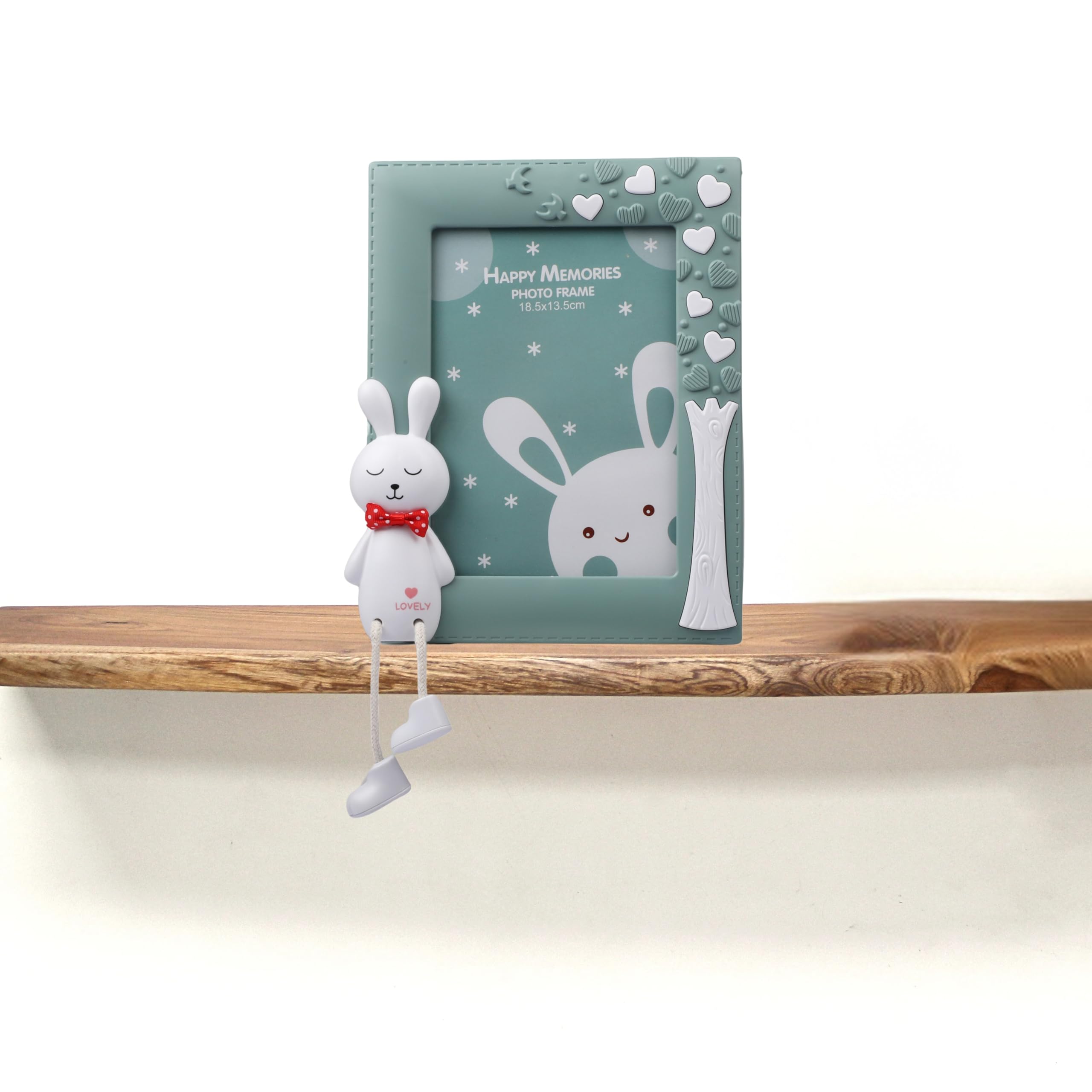 HOME ELEMENTS Cartoon Character Design Plastic Table Photo Frame For Kids,Table Top Picture Frames, Perfect for Baby Room, Birthday Gifts for Kids, Kids Photo Frame, Birthday Return Gift - 18.5 x 24 cm (Green)-picture-10