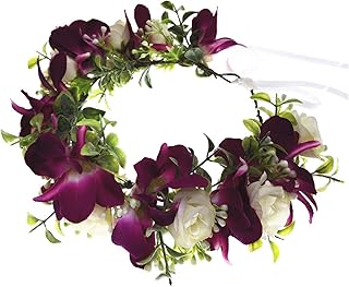 DDazzling Women Flower Headband Wreath Crown Floral Wedding Garland Wedding Festivals Photo Props