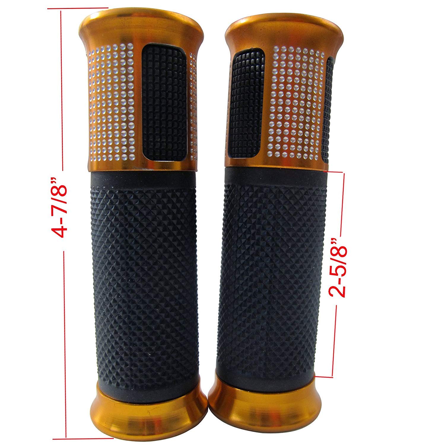 Amazon.com: MotorToGo Orange Gold Aluminum CNC Motorcycle 7