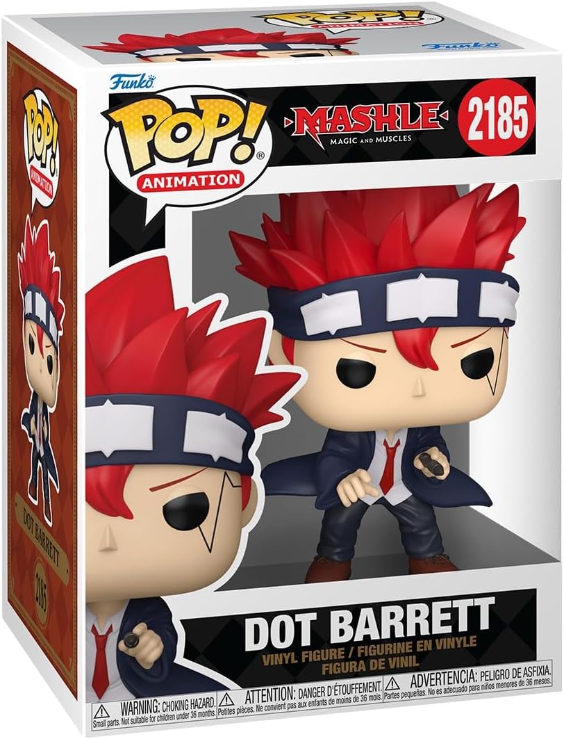 Funko Pop! Animation: Mashle - Dot Barrett - 1/6 Odds for Rare Chase Variant - Collectable Vinyl Figure - Gift Idea - Official Merchandise - Toys for Kids & Adults - Anime Fans - Figure for Collectors