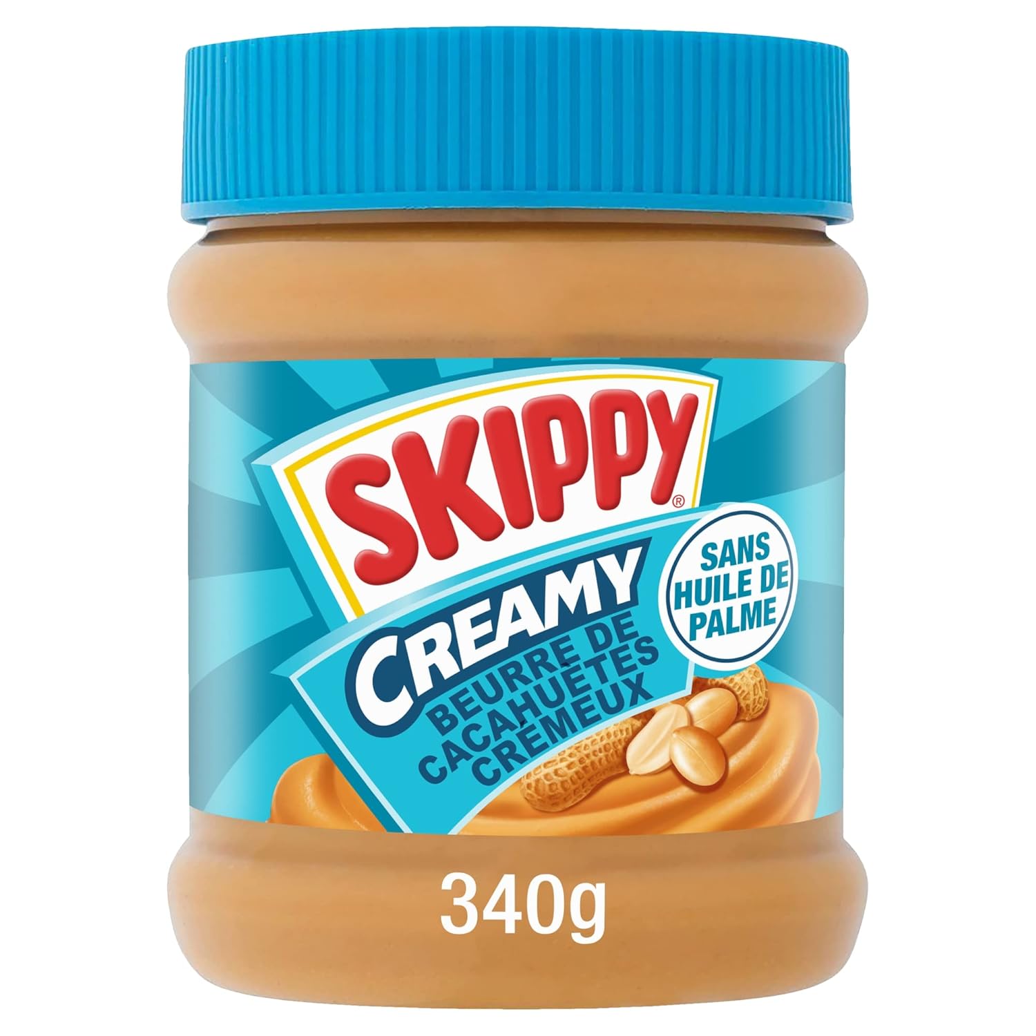 Skippy Beurre de Cacahuètes Creamy: Texture onctueuse, saveur riche, sans huile de palme