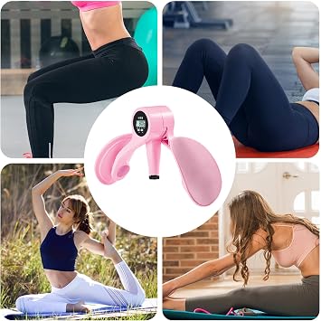 Pelvic Floor Exercise Devices Digital Counter Adjustable Hip Abductor | Strength Training Equipment for Daily Postpartum Recovery Cellulite Reduction Balance Training
