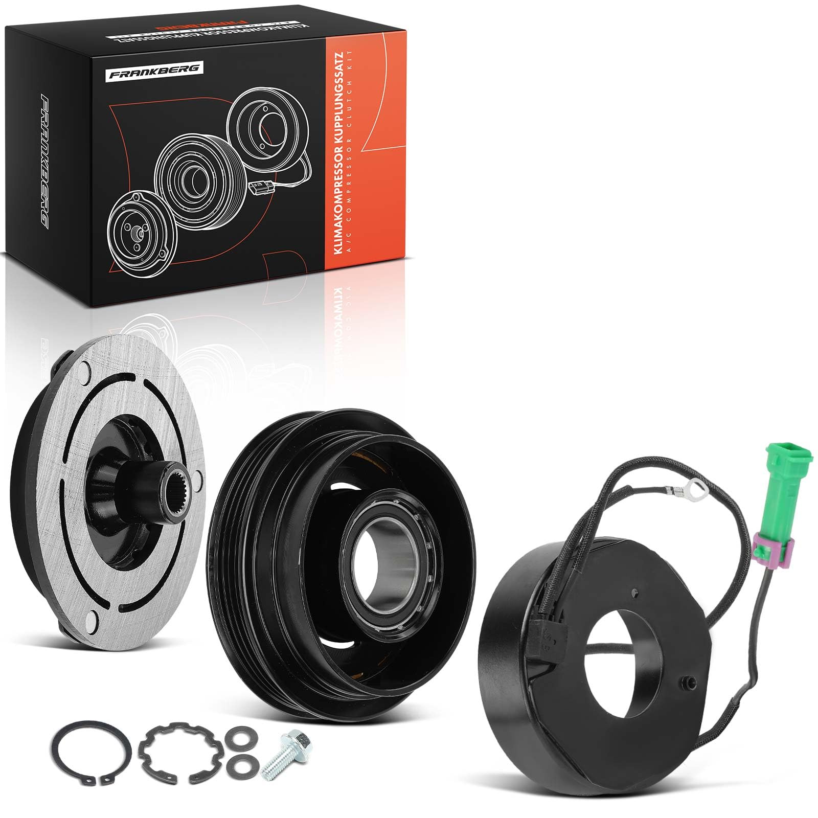 Frankberg 1x Klimakupplung Kompatibel mit A4 8D2 A6 4B2 Superb I 3U4 Passa.t 3B2 Passa.t 3B3 Passa.t Variant 3B5 Passa.t Variant 3B6 Replace# 8D0260805B