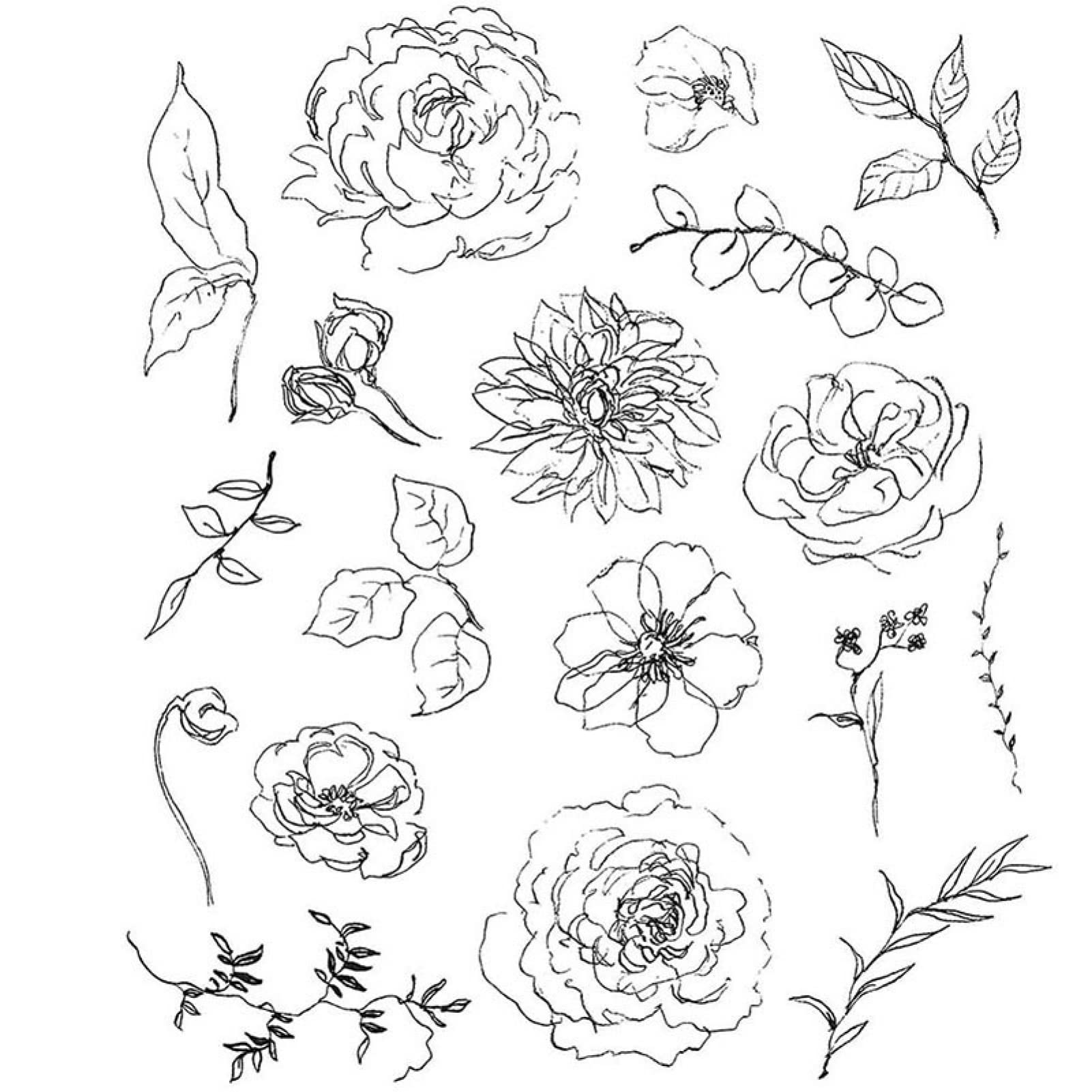 Rami Di Foglie Timbro / Sigillo In Silicone Trasparente Trasparente Per Scrapbooking Fai-da-te / Album Fotografico Fogli Di Timbri Trasparenti Decorativi - Italia - Foto 2