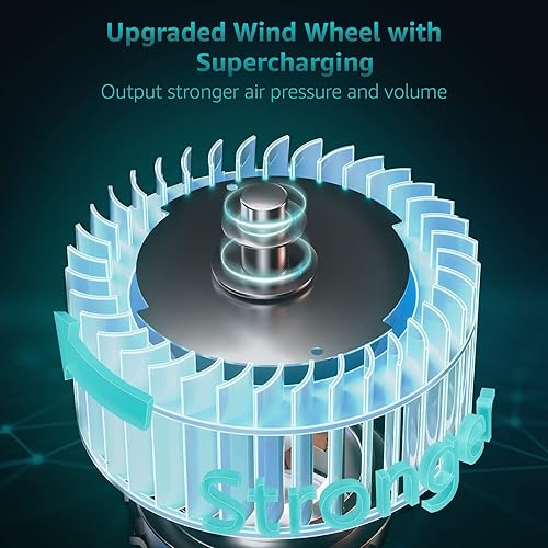 Miniatura 4 de FASDUNT Ventilador de escape de baño ultra silencioso 1.0 Sones ventilador de techo de baño con luz LED 110 CFM ventilador de ventilación de baño