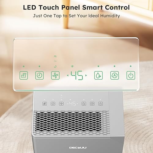 Miniatura 5 de Deshumidificador con certificado Energy Star, para 5000 sq. ft., máx. 12.5 gal, estándar 8.75 gal, con manguera de drenaje, con control inteligente,