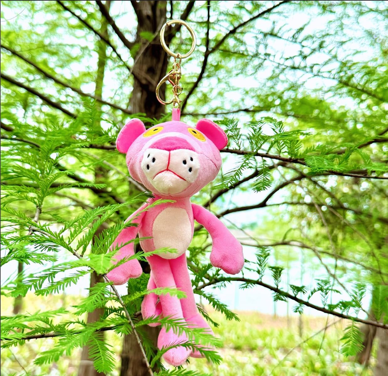 Heo Cute Plush Keychain，Soft Stuffed Animaln Bag Charm Pendant, Cartoon Style Ring for Backpack Purse, Gift for Kids,Adults and Fans