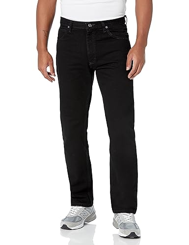 Wrangler Authentics Men’s Classic 5-Pocket Regular-Fit Jeans — Black 28×30