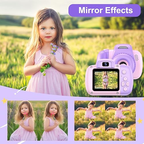 Miniatura 8 de Goopow Mini cámara de juguete para niños de 3, 4, 5, 6, 7, 8 años, videocámara digital para niños pequeños, el mejor regalo de festival de